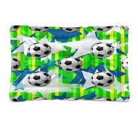 Waassud Tapis épais antidérapant et résistant à la mastication avec ballons de football pour animaux de compagnie, chiens, chats, tapis de cage doux et lavable pour sol, canapé, voiture, 91,4 x 61 cm