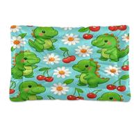 Waassud Tapis épais antidérapant et résistant à la mastication avec motif dinosaures mignons pour animaux domestiques, chiens, chats, doux et lavable, tapis de cage pour sol, canapé, voiture, 91,4 x