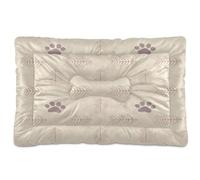 Waassud Tapis épais antidérapant et résistant à la mastication pour chien, chat, motif arête de poisson et empreintes de pattes, tapis doux et lavable pour sol, canapé, voiture, 45,7 x 61 cm