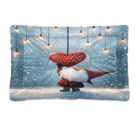 Waassud Tapis épais antidérapant et résistant à la mastication pour chien ou chat - Motif nain mignon - Lavable - Pour sol, canapé, voiture - 45,7 x 61 cm