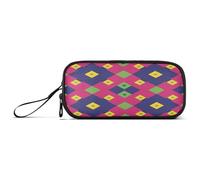 Waassud Trousse à crayons carrée rotative de grande capacité avec 3 compartiments en nylon à fermeture éclair pour bureau artiste
