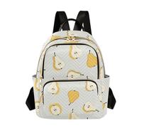 Waassud Yellow Pears Sac à dos léger et décontracté matelassé pour femme, sac à dos de voyage tendance pour travail, gym, université, taille S, multicolore, S, Moderne