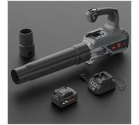 WaaYb Souffleur de Feuilles sans Fil, aspirateur et broyeur de Feuilles de Jardin électrique, broyeur léger de 18 300 TR/Min avec Batterie et Chargeur pour souffler Les Feuilles, Les copeaux de Bois