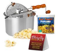 Wabash Valley Farms Machine à Popcorn pour cuisinière avec engrenage en métal, Aluminium, Argent, Nylon