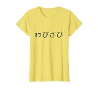 Wabi Sabi Mots Japonais T-Shirt, Femme, Citron, L