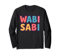 Wabi Sabi Slang Funny, Kids Meme Aesthetic Abstract Design Manche Longue