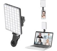 Wabjtam 30 Led High Power Rechargeable Clip Fill Video Light with Front & Back Clip,for Phone, Iphone, Android, Ipad, Laptop