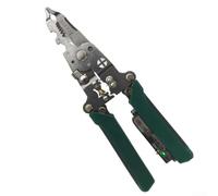 Wablissia Pince à dénuder multifonction compacte avec design pliable pour couper le dénudage, le sertissage et l'enroulement des fils à l'aide d'un système amélioré de poulie pour le contrôle