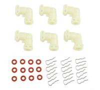 Wablissia Raccord vapeur bidirectionnel pour machine à café avec bague d'étanchéité en silicone et ensemble de serrage pour maintenir une pression de vapeur optimale