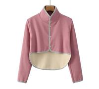WABMJGW Double Epaulière Femmes Hommes Epaulière Manches Longues/Manches Courtes Epaissie Dos Plus Long,Chaleur de l'automne et de l'hiver pour Le châle de l'épaule.,Pink B-L