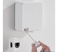 WABMJGW Étendoir à linge rétractable de 6 m, fixation murale, robuste, avec câble métallique en acier inoxydable 304, pour intérieur et extérieur, blanc