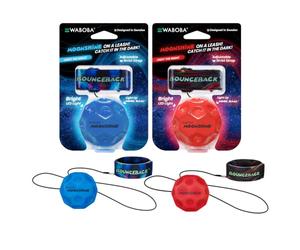 Waboba Bounceback Moonshine, les couleurs peuvent varier, balles hyper rebondissantes lumineuses