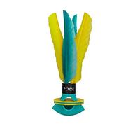 Waboba Flyer - Volant de Badminton Léger en Caoutchouc pour Intérieur & Extérieur, Idéal pour s'Entraîner, Jeux en Famille pour Tous Âges - Vert Menthe / Jaune (22 cm de long)