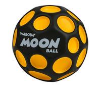 Waboba UV Moon Ball - Hyper-Bounce - Ballon avec couleur réactive aux UV - Saute jusqu'à 30 mètres de haut - Avec bruit « pop » - Jouet d'extérieur pour enfants, adolescents et adultes - Jaune et noir