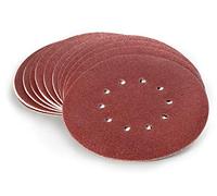 Wabrasive Lot de 10 disques abrasifs 225mm - K150 grain 150 - pour ponceuse telescopique/ponceuse girafe avec système auto-agrippant
