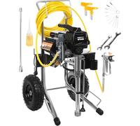 WABROTECH® WT40H Airless Peinture avec Roues 3000 W - Pulvérisateur de Peinture 227 Bar - Station Peinturre Haute Pression 4 L/Min - Peinture Airless 140000 m²/an - Pistolet Peinture avec Tuyau de 15m