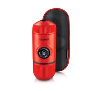WACACO Nanopresso + Case Machine Espresso - 18 bars, café moulu, étui rigide inclus, portable, sans électricité, idéale voyage & outdoor -Rouge
