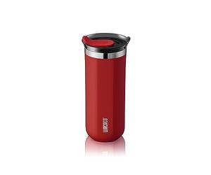 WACACO Octaroma Grande Mug Isotherme Café, 15 fl oz (435ml), Mug de Voyage en Acier Inoxydable à Double Paroi avec Couvercle à Boire, Rouge