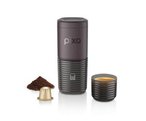 WACACO Pixapresso Machine Espresso Portable - 20 bars, café moulu + capsules inclus, rechargeable USB-C, idéale voyage & nomade -Bordeaux