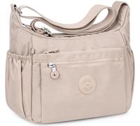 WACCET Sac Bandoulière Femme Grand, Sac à Main Bandoulière Nylon Imperméable avec Bandoulière Réglable Multi Poches Sac à Bandoulière Femme pour Voyages Usage Quotidien Travail
