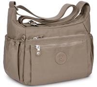 WACCET Sac Bandoulière Femme Grand, Sac à Main Bandoulière Nylon Imperméable avec Bandoulière Réglable Multi Poches Sacoche à Bandoulière Femme pour Voyages Usage Quotidien Travail