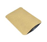 WACCOMT Pack Lot de 100 sacs en papier kraft refermables sous vide Mylar - Pour le stockage des aliments - Avec encoches de déchirure - 18x26 cm