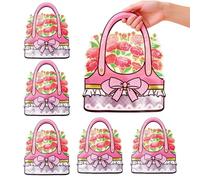 WACCOMT Pack Lot de 20 Sachets Cadeaux Refermables de 18x23cm | ModèLe Debout Blumen, Sacs à Fermeture éClair en Plastique pour la Conservation d'Aliments, avec PoignéEs, Les FêTes