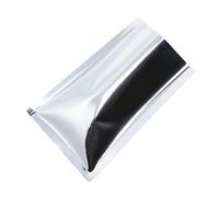 WACCOMT Pack Lot de 200 Sachets Hermétiques Colorés en Mylar Ouverture Supérieure Sacs Scellables Sous Vide Pour Aliments Avec Encoches de Déchirement (argenté, 6 x 9 cm)