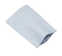 WACCOMT Pack Lot de 200 Sachets Hermétiques Colorés en mylar Ouverture Supérieure Sacs Scellables Sous vide Pour Aliments Avec Encoches de Déchirement (blanc, 6 x 9 cm)