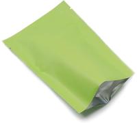 WACCOMT Pack Lot de 200 sachets plats en mylar - Scellables sous vide - Pour conservation à long terme des aliments - Scellables à chaud - Avec encoche déchirable - Vert 12x18 cm (4,72x7,09 pouces)