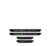 WACDXST 4 Pièces Bandes De Seuil De Porte De Voiture, pour Peugeot 207/207 CC/207 SW/Expert 2009-2023 DéRapant Protection Aux Rayures Sticker DéCoration Accessoires,A