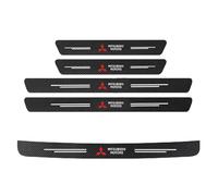 WACDXST 5 Pièces Bandes De Seuil De Porte De Voiture, pour Mitsubishi ASX 2015-2020 DéRapant Protection Aux Rayures Sticker DéCoration Accessoires