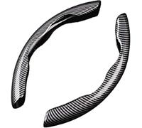 WACDXST Couvre Volant de Voiture,pour Renault Clio 3 2005-2023+ Protecteur Segmenté Universel Fibre Carbone Voiture à Respirant Non-Slip