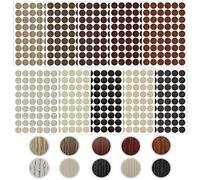 WACH AUF 540 Pcs Cache Vis Auto-adhésif 21mm Bouchons de Protection Autocollants, Pastille Cache Vis en PVC Couvre Vis Imperméable, Autocollant Couvre Vis Décoratif, 10 Feuilles 10 Couleurs