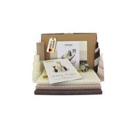 Wachsmann coffret bougies - 15 plaques de cire naturelle (15x20 cm) avec mèches chanvre, créations artisanales, 100% pur d’Allemagne, mèche 21 cm, Avent et cadeau