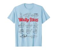 Wacky Races Car Lineup T-Shirt, Homme, Bleu Céleste, L