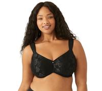 Wacoal Awareness Unlined Full Figure Underwire Bra Soutien-Gorge, Opaque, Noir, 115DD Femme
