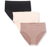 Wacoal B Lot de 3 Culottes Lisses Slips, Rose Dust, Taupe foncé, Noir, XL Femme