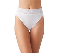 Wacoal Culotte Culotte Haute Coupe Confortable pour Femme, Blanc, M