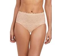 Wacoal - Culotte Galbante Taille Haute Avant en Dentelle Eglantine crème brûlée