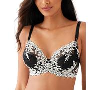 Wacoal Embrace Classique - Soutien-Gorge de Tous Les Jours - Coque - À Fleurs - Femme - Noir - 95B (Taille Fabricant: 95B)