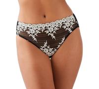 Wacoal Embrace - Culotte - À fleurs - Femme - Noir - FR: 36 (Taille fabricant: S)