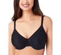 Wacoal Perfect Primer Unlined Full Coverage Underwire Bra, 855213 Soutien-Gorge Corbeille, Opaque, Noir, 95D Femme