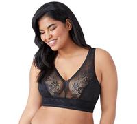 Wacoal Soutien-Gorge Bralette Effet Filet pour Femme, Noir, 4