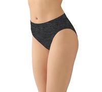 Wacoal Women's B-Smooth High-Cut Panty, Charcoal Heathe, Medium