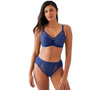 Wacoal Women's Retro Chic Full Figure Underwire Bra, 855186, Blue Depths, 34D