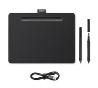 Wacom Intuos Medium Tablette Dessin - Tablette Graphique pour la Peinture, Le Dessin et la retouche Photo avec Stylo Sensible à la Pression Noir - Idéal pour Le télétravail et la Formation en Ligne
