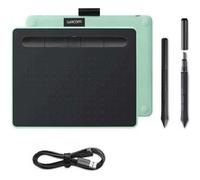 Wacom Intuos S with Bluetooth - Numériseur - droitiers et gauchers - 15.2 x 9.6 cm - électromagnétique - 5 boutons - sans fil, filaire - USB, Bluetooth 4.2 - vert pistache G