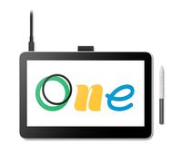Wacom One 13 Touch drawing tablet with 13.3” multitouch screen, Full-HD 99% sRGB