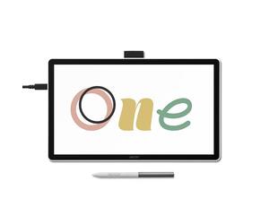 Wacom Une tablette de dessin 14 pouces avec écran, tablette d'art numérique HD entièrement stratifiée avec logiciel créatif et formation, bloc de dessin graphique pour Mac et Windows